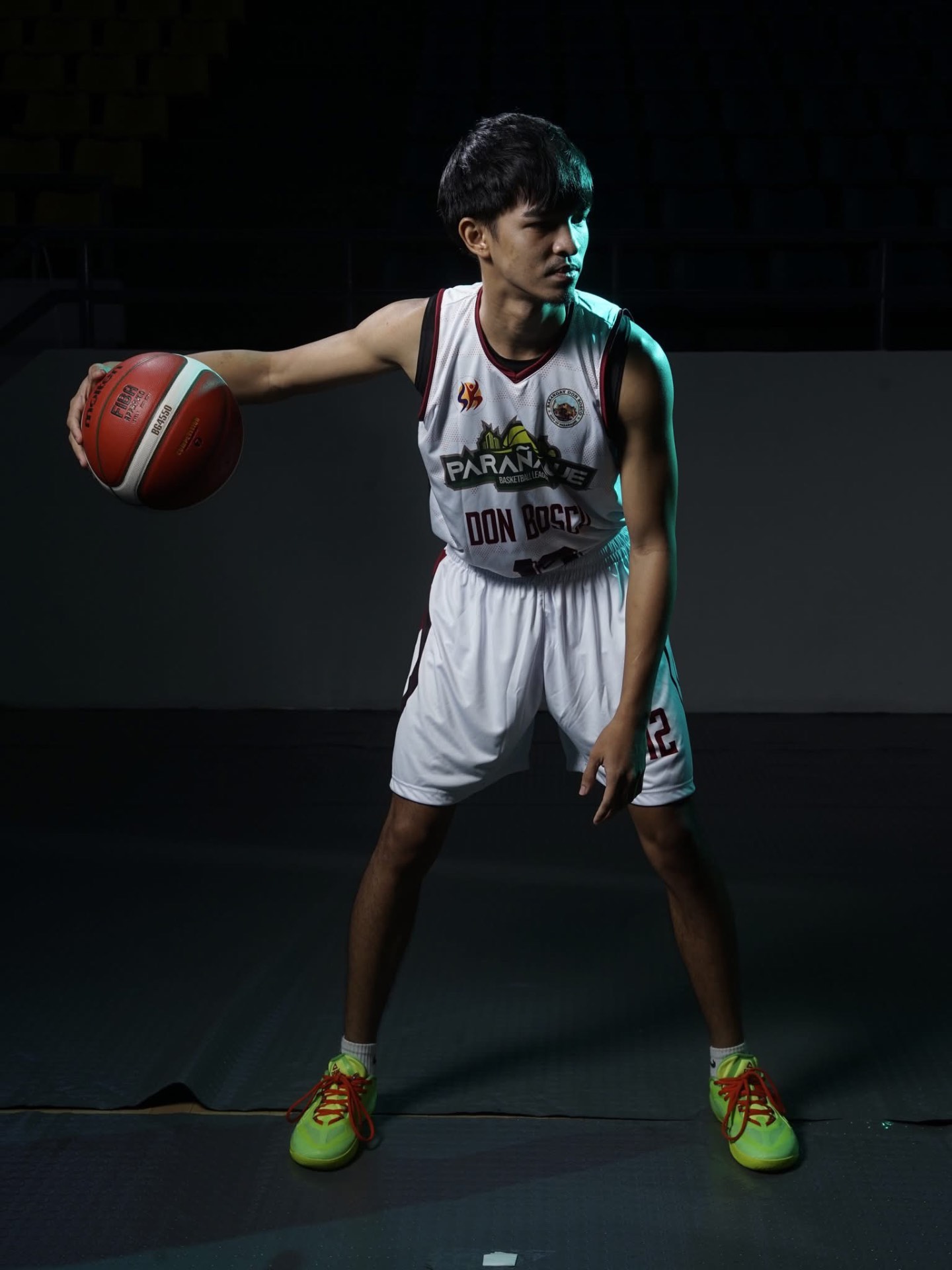 Gab Bosch in a basketball stance